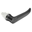 SOUTHCO Quarter-Turn Cam Latch, Key Locking (CH751) L-handle, Spring-return Actuator, Not Sealed, Zinc Alloy, Powder Coat, Black [E5-9-715-TL0-10]