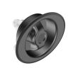 SOUTHCO Quarter-Turn Cam Latch, Counter-Clockwise to Latch, Flush Cup Wing Style, Spring-return Actuator, Not Sealed, Zinc Alloy, Powder Coat, Black [E5-92-335-TL0]