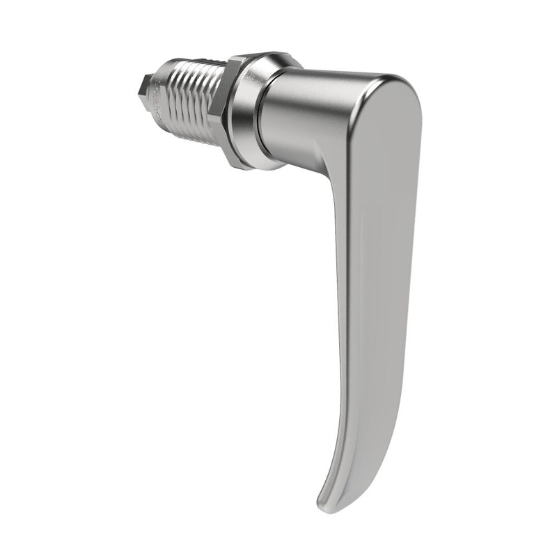 SOUTHCO Quarter-Turn Cam Latch, L-Handle, Without Cam, Sealed, Zinc Alloy, Chrome Plated, Bright [E5-9A-702-UU1]