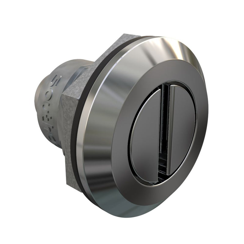 SOUTHCO Fixed Grip Cam Latch, Mini, Universal, Slotted Recess, Sealed, Zinc Alloy, Chrome Plated, Bright [E5-M-002-UU1]