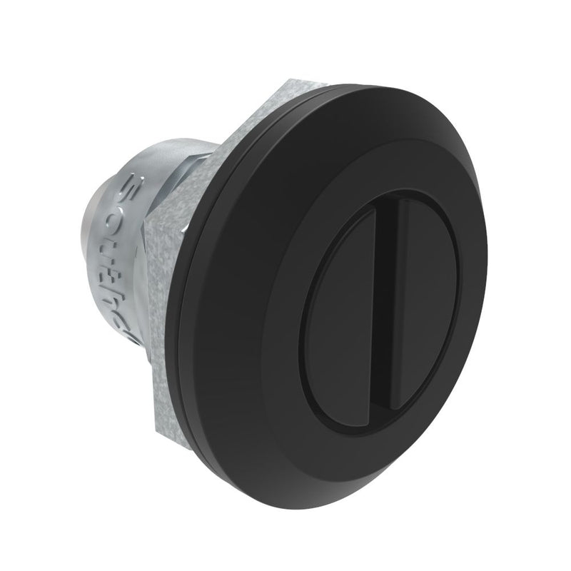SOUTHCO Fixed Grip Cam Latch, Mini, Universal, Slotted Recess, Sealed, Zinc Alloy, Powder Coat, Black [E5-M-005-UU1]