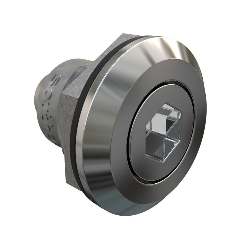 SOUTHCO Fixed Grip Cam Latch, Mini, Universal, 6 mm Hex Recess, Sealed, Zinc Alloy, Chrome Plated, Bright [E5-M-182-UU1]