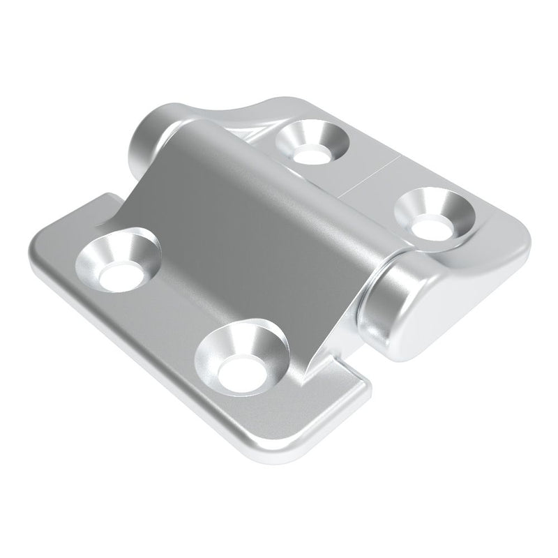 SOUTHCO Constant Torque Hinge, Asymmetric, Forward Torque 1.4 N-m (12 in-lbf), Reverse Torque 2.3 N-m (20 in-lbf), Medium Size, Aluminum Alloy, Natural, Natural [E6-10-220RC-63]