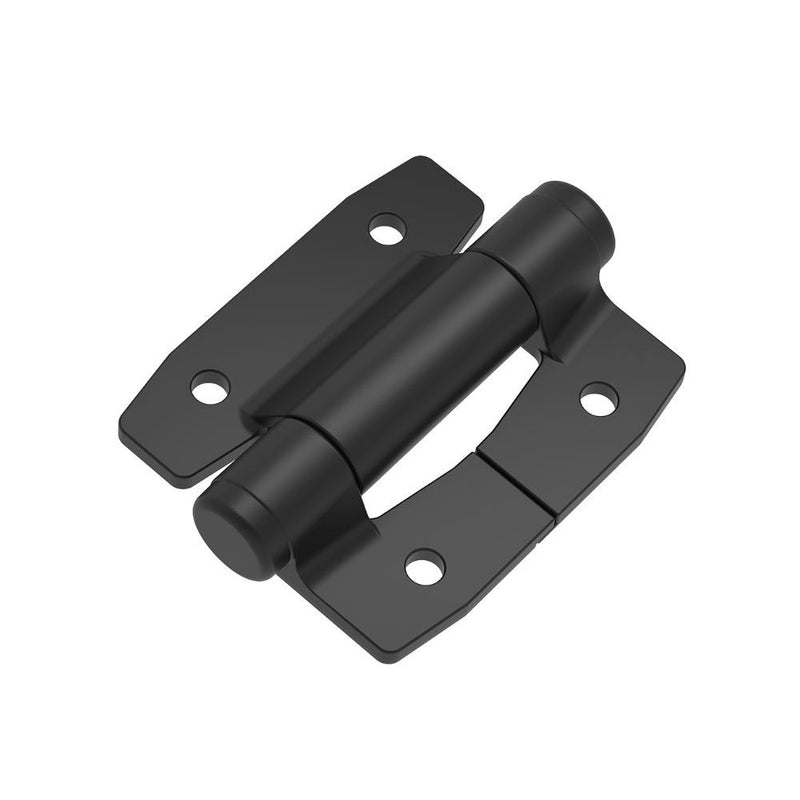 SOUTHCO Constant Torque Hinge, Heavy Duty, Asymmetric, Forward Torque 12.4 N⋅m, Reverse Torque 0, Aluminum Alloy, Powder Coat, Black [E6-10-6110F0-50]