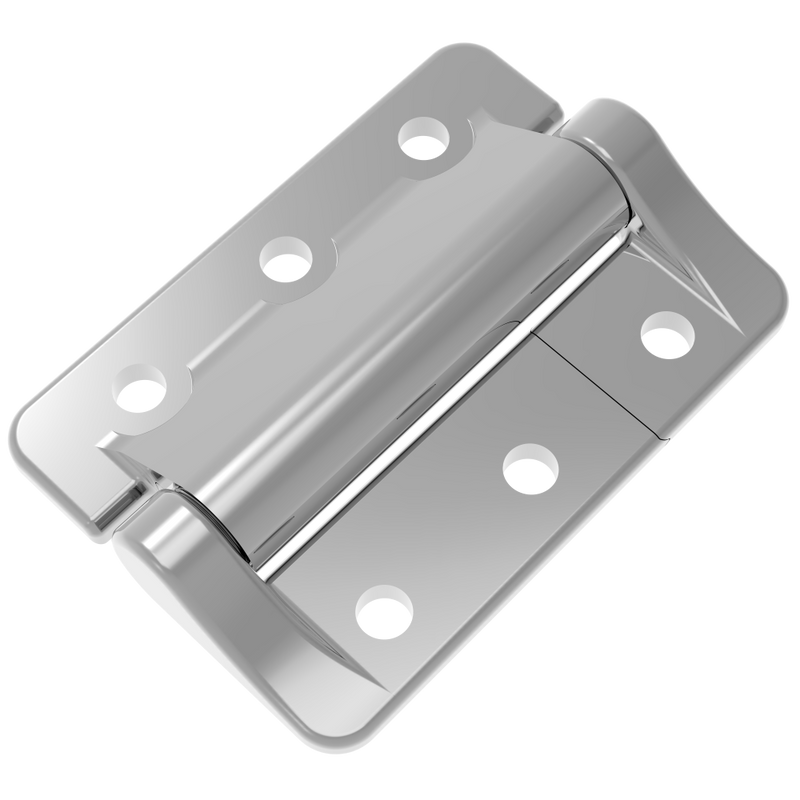 SOUTHCO Constant Torque Hinge, Heavy Duty, Asymmetric, Forward Torque 1.1 N⋅m, Reverse Torque 1.8 N⋅m, Aluminum Alloy, Natural [E6-10E-216R-63]