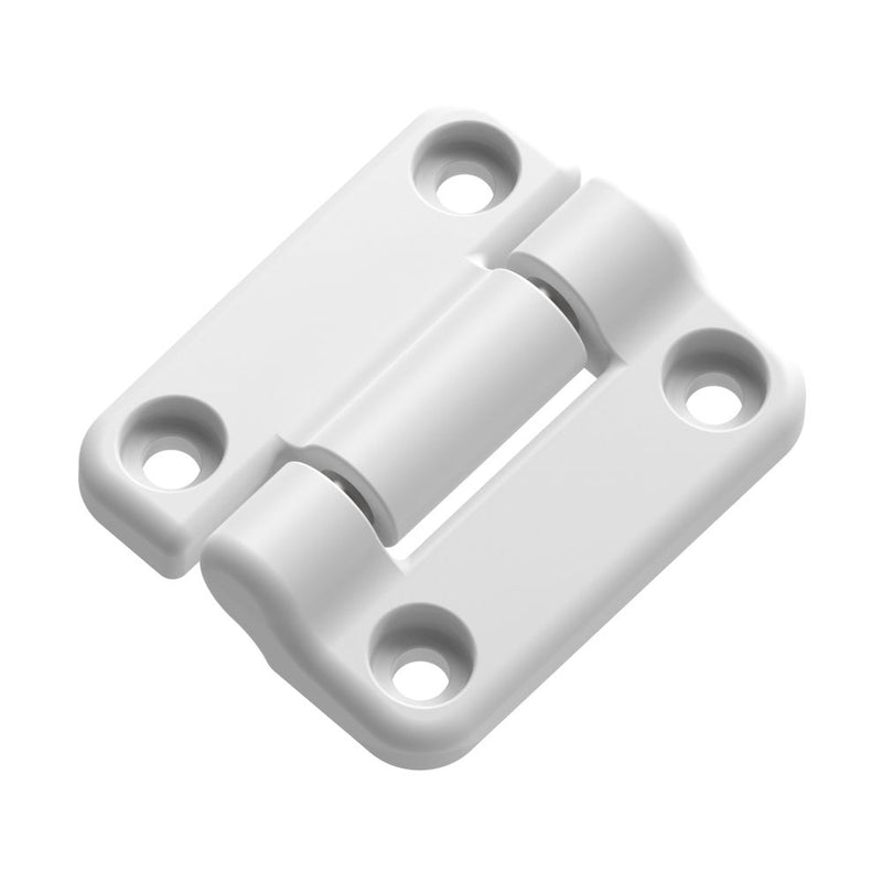 SOUTHCO Constant Torque Hinge, Asymmetric, 3.390 N⋅m, 2.370 N⋅m, Large Size, Nylon, Natural, White [E6-50-530F-10]