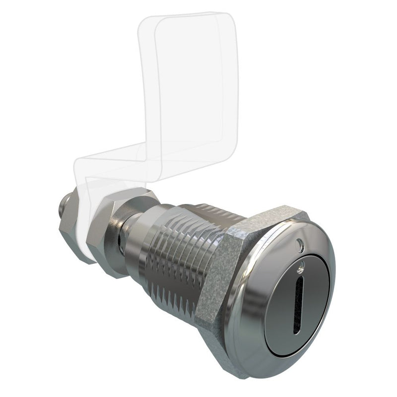 SOUTHCO Quarter Turn Compression Latch, Standard Size , Slotted Recess, Zinc Alloy, Chrome Plated, Bright [E9-A000B-03]