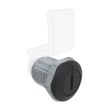SOUTHCO Quarter Turn Compression Latch, Standard Size , Slotted Recess, Zinc Alloy, Powder Coat, Black [E9-A000F-01]