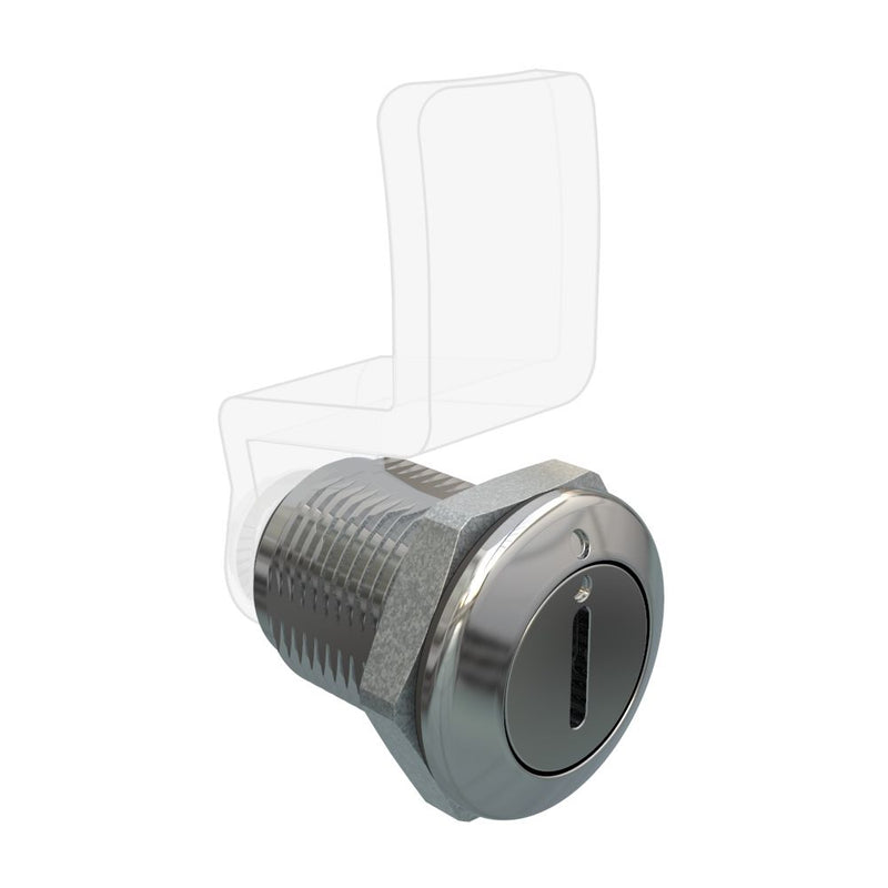 SOUTHCO Quarter Turn Compression Latch, Standard Size , Slotted Recess, Zinc Alloy, Chrome Plated, Bright [E9-A000G-03]
