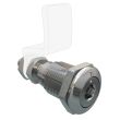 SOUTHCO Quarter Turn Compression Latch, Standard Size , 8mm (.32) Hex Recess, Zinc Alloy, Chrome Plated, Bright [E9-A001A-03]