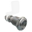 SOUTHCO Quarter Turn Compression Latch, Standard Size , 7mm (.28) Triangle, Zinc Alloy, Chrome Plated, Bright [E9-A002B-03]