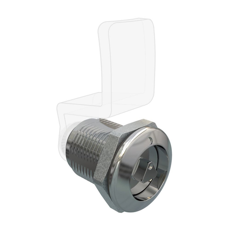 SOUTHCO Quarter Turn Compression Latch, Standard Size , 7mm (.28) Triangle, Zinc Alloy, Chrome Plated, Bright [E9-A002F-03]