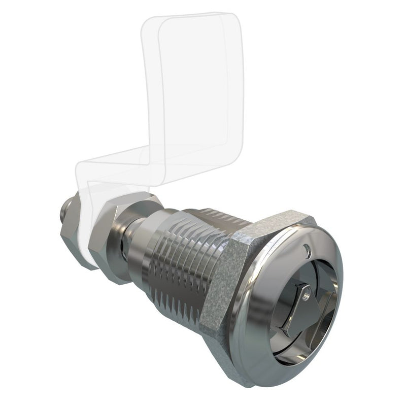 SOUTHCO Quarter Turn Compression Latch, Standard Size , 8mm (.32) Triangle, Zinc Alloy, Chrome Plated, Bright [E9-A003A-03]