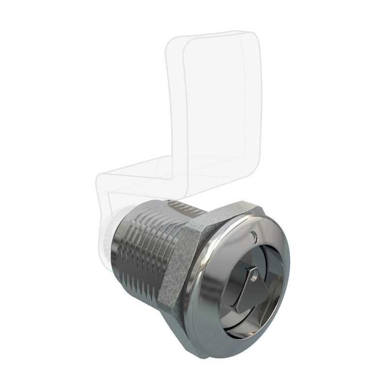 SOUTHCO Quarter Turn Compression Latch, Standard Size , 8mm (.32) Triangle, Zinc Alloy, Chrome Plated, Bright [E9-A003G-03]