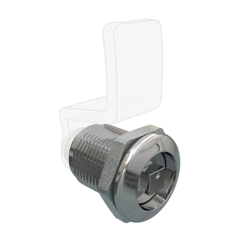 SOUTHCO Quarter Turn Compression Latch, Standard Size , 7mm (.28) Square, Zinc Alloy, Chrome Plated, Bright [E9-A004F-03]
