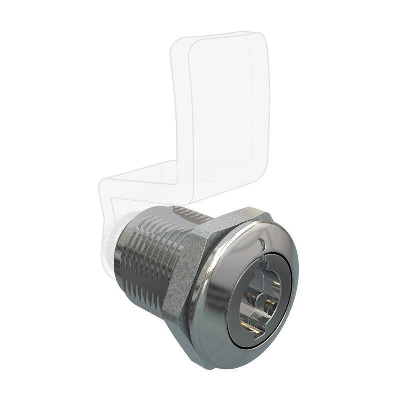 SOUTHCO Quarter Turn Compression Latch, Standard Size , 3mm (.11) Double bit, Zinc Alloy, Chrome Plated, Bright [E9-A006G-03]