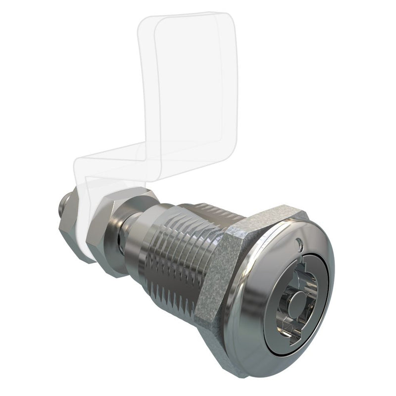 SOUTHCO Quarter Turn Compression Latch, Standard Size , 5mm (.19) Double bit, Zinc Alloy, Chrome Plated, Bright [E9-A007B-03]