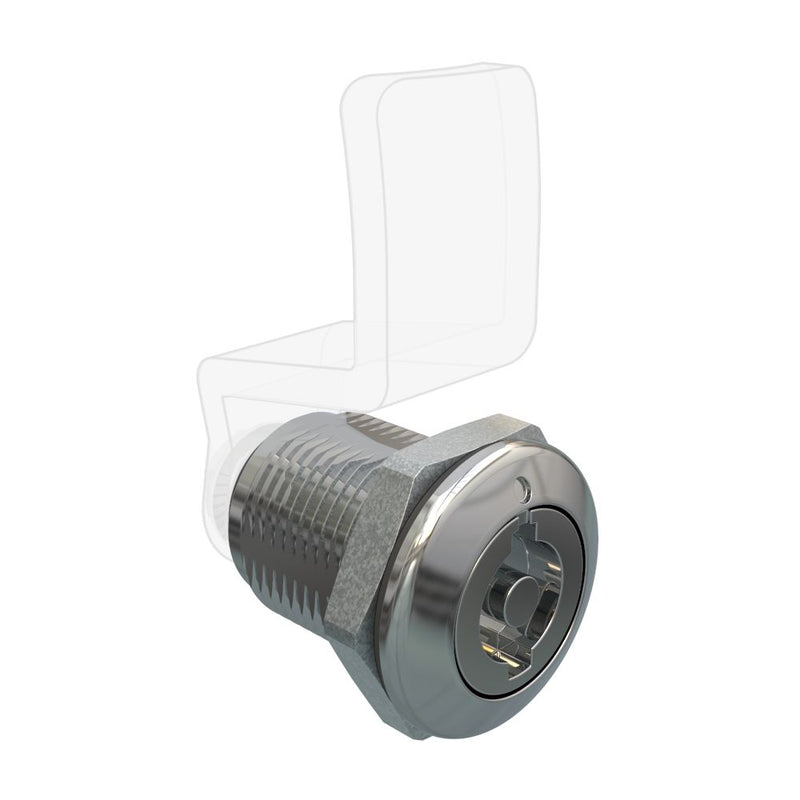 SOUTHCO Quarter Turn Compression Latch, Standard Size , 5mm (.19) Double bit, Zinc Alloy, Chrome Plated, Bright [E9-A007F-03]