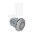 SOUTHCO Quarter Turn Compression Latch, Standard Size , Bellcore 216, Zinc Alloy, Powder Coat, Silver [E9-A010F-02]