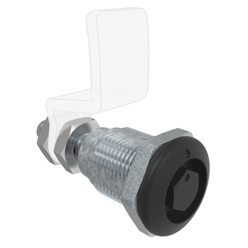 SOUTHCO Quarter Turn Compression Latch, Standard Size , Bellcore 216, Zinc Alloy, Powder Coat, Black [E9-A010B-01]