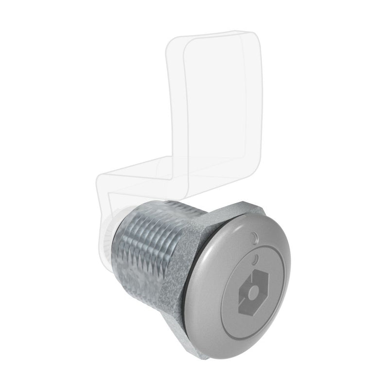 SOUTHCO Quarter Turn Compression Latch, Standard Size , Bellcore electronics, Zinc Alloy, Powder Coat, Silver [E9-A011F-02]