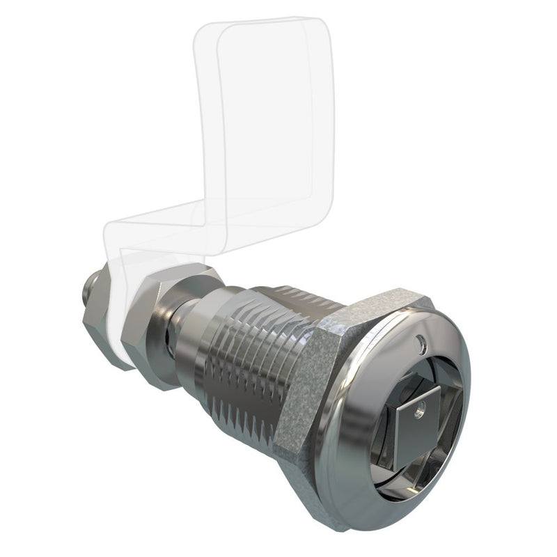SOUTHCO Quarter Turn Compression Latch, Standard Size , Railway standard, Zinc Alloy, Chrome Plated, Bright [E9-A012A-03]