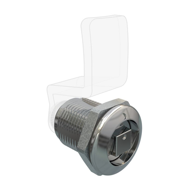 SOUTHCO Quarter Turn Compression Latch, Standard Size , Railway standard, Zinc Alloy, Chrome Plated, Bright [E9-A012F-03]
