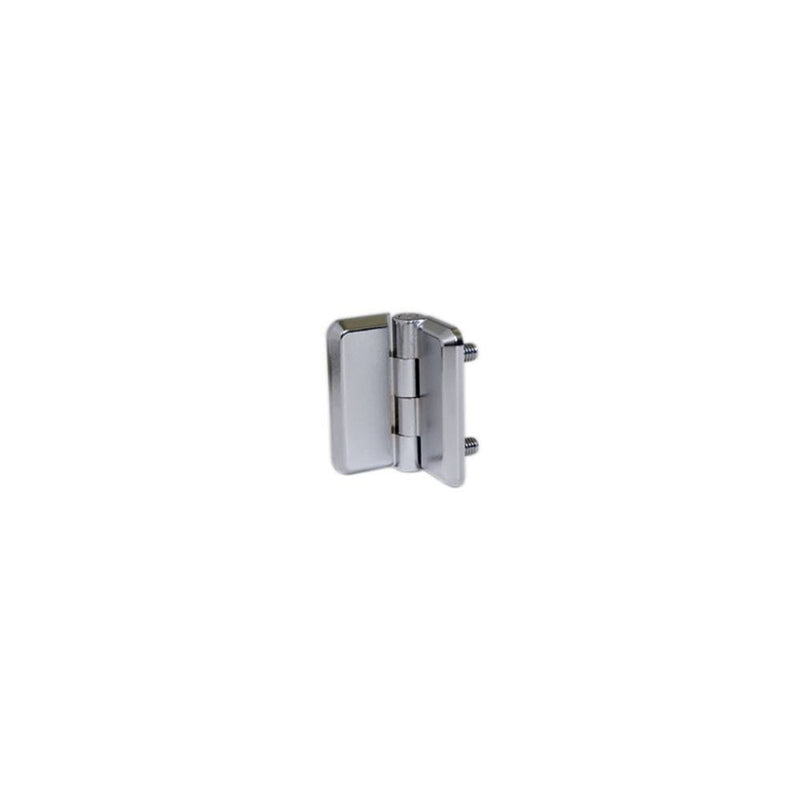 SOUTHCO Surface Mount Hinge, 40 mm (1.57 in) size, with Mounting Studs, Zinc Alloy, Chrome Plate [EH-5A-4G4-38]