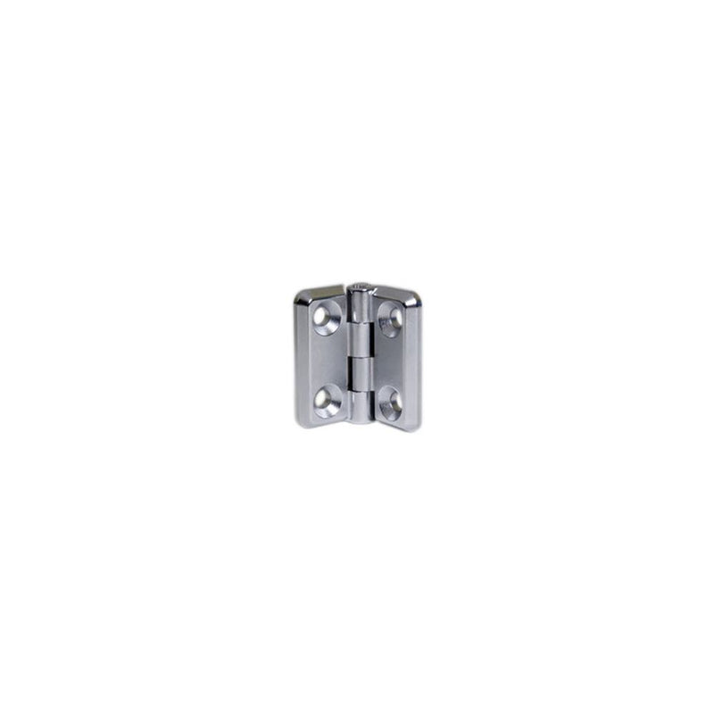 SOUTHCO Surface Mount Hinge, 50 mm (1.97 in) size, with Mounting Holes, Zinc Alloy, Chrome Plated [EH-6A-5V5-38]