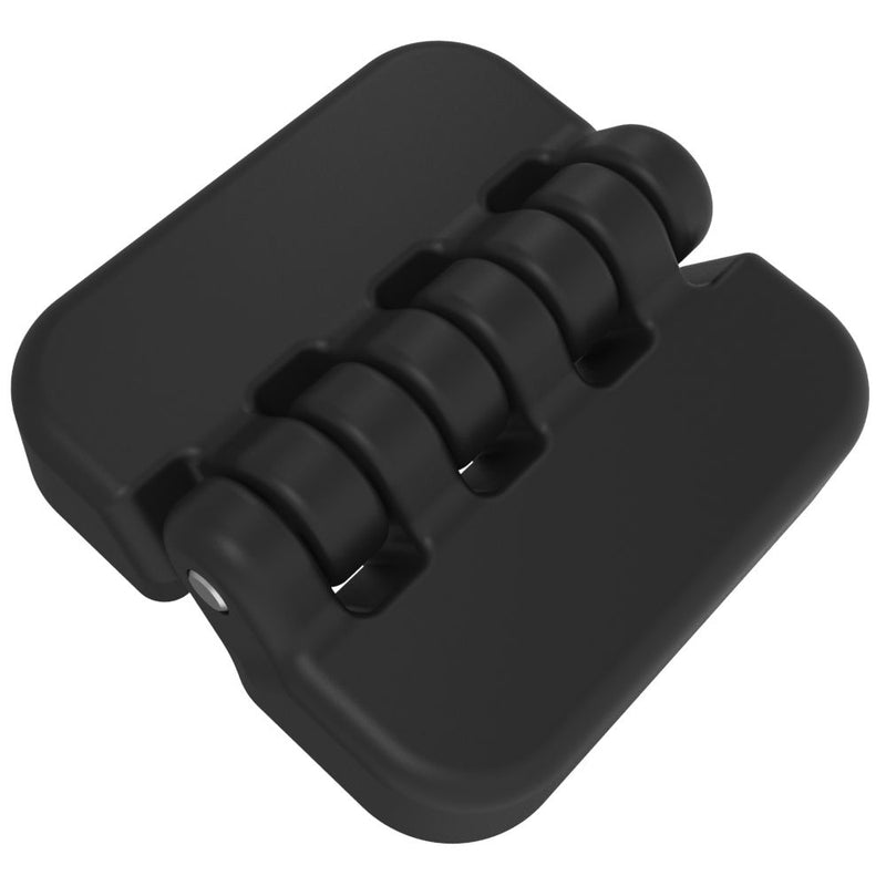 SOUTHCO Surface Mount Hinge, 65 mm size, with Threaded Nuts, Nylon, Black [EH-7B-6T6-20]