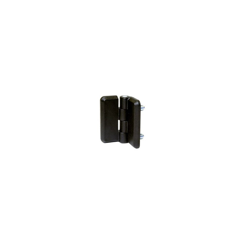 SOUTHCO Surface Mount Hinge, 50 mm (1.97 in) size, with Mounting Studs, Nylon, Black [EH-6A-5G5-20]