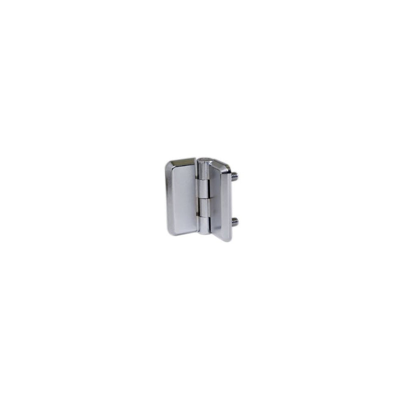 SOUTHCO Surface Mount Hinge, 50 mm (1.97 in) size, with Mounting Studs, Zinc Alloy, Chrome Plated [EH-6A-5G5-38]