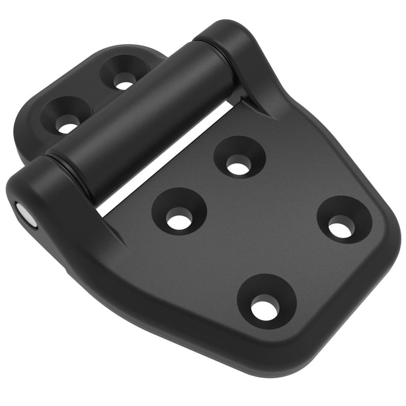 SOUTHCO Surface Mount Hinge, Countersunk Mounting Holes, Aluminum Alloy, Powder Coated, Black [EH-8C-6V8-82]