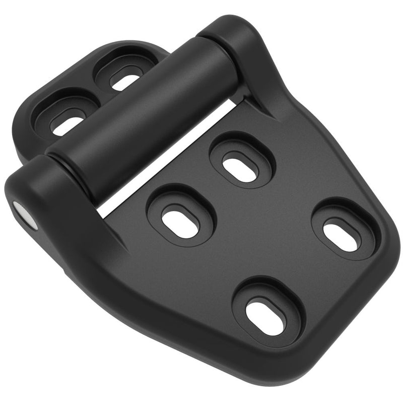 SOUTHCO Surface Mount Hinge, Counterbore Mounting Holes, Aluminum Alloy, Powder Coated, Black [EH-8C-6W8-82]