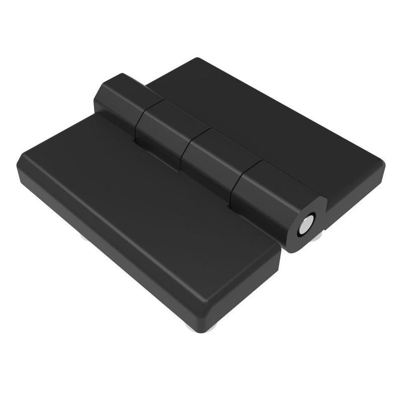 SOUTHCO Surface Mount Hinge, 40 mm size, with Stud Mount, Zinc Alloy, Black Powder coated [EH-DHFM-40S]