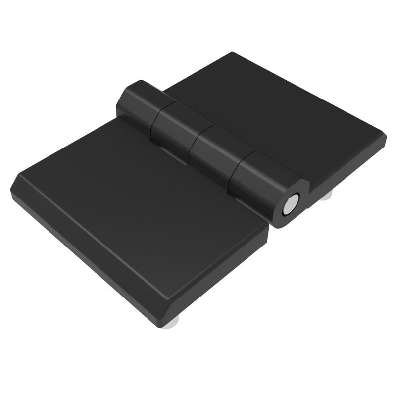 SOUTHCO Surface Mount Hinge, 50 mm size, with Mounting CSK Holes, Zinc Alloy, Black Powder coated [EH-DHFM-5076S]