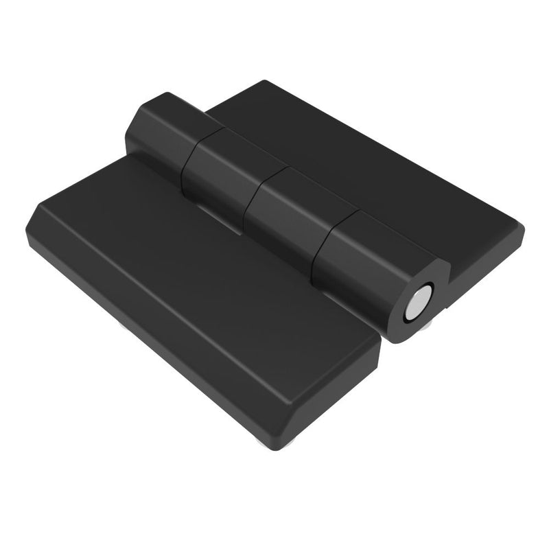SOUTHCO Surface Mount Hinge, 50 mm size, with Stud Mount, Zinc Alloy, Black Powder coated [EH-DHFM-50S]