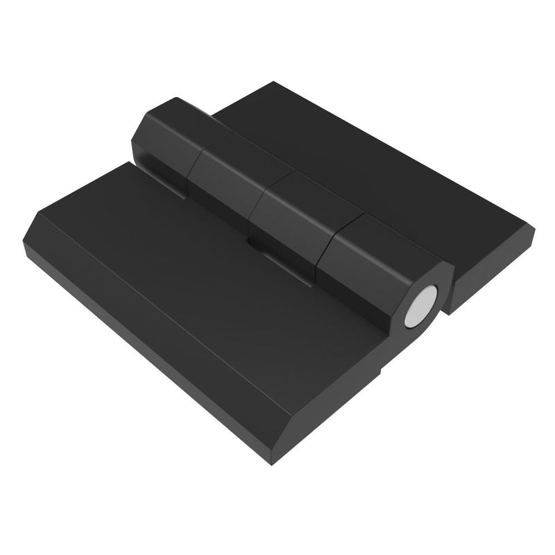 SOUTHCO Surface Mount Hinge, 60 mm size, with Stud Mount, Zinc Alloy, Black Powder coated [EH-DHFM-60-8-S8-12]