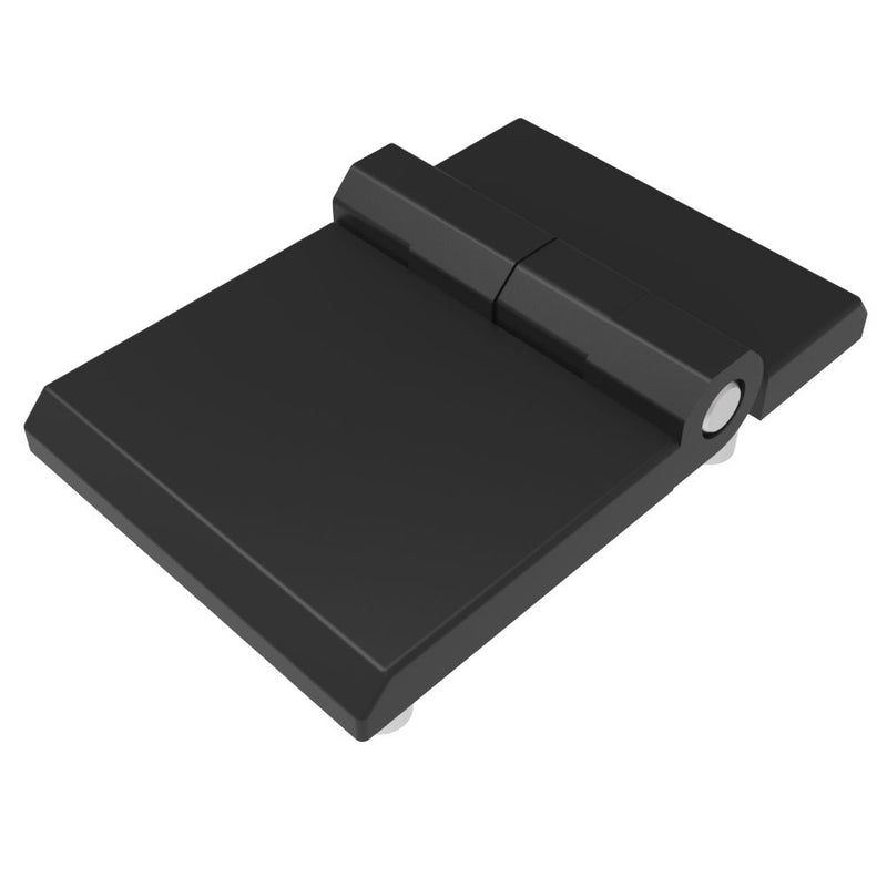SOUTHCO Surface Mount Hinge, 60 mm size, with Stud Mount, Zinc Alloy, Black Powder coated [EH-DHFM-6090-S]