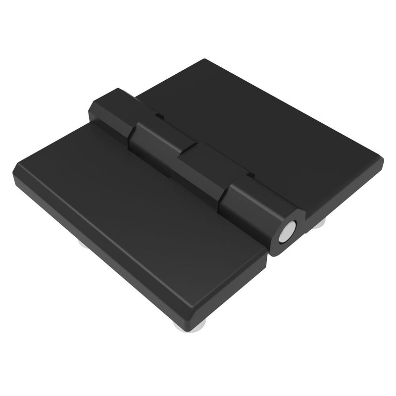 SOUTHCO Surface Mount Hinge, 60 mm size, with Stud Mount, Zinc Alloy, Black Powder coated [EH-DHFM-68-S8]