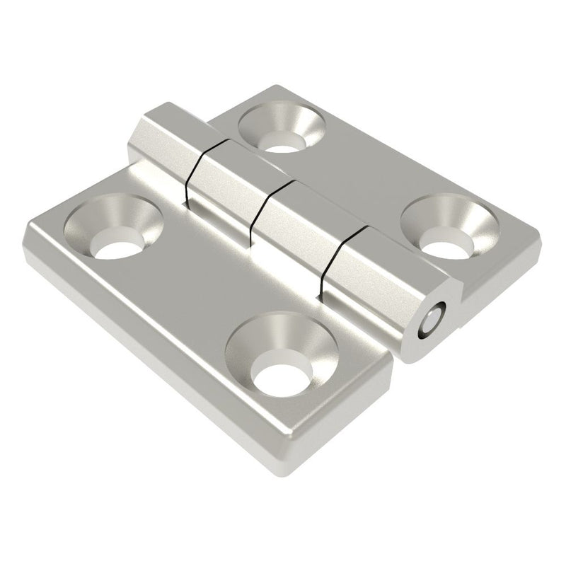 SOUTHCO Surface Mount Hinge, 40 mm size, with Mounting CSK Holes, Casted Stainless Steel, Electro polished [EH-DHFMS-40]