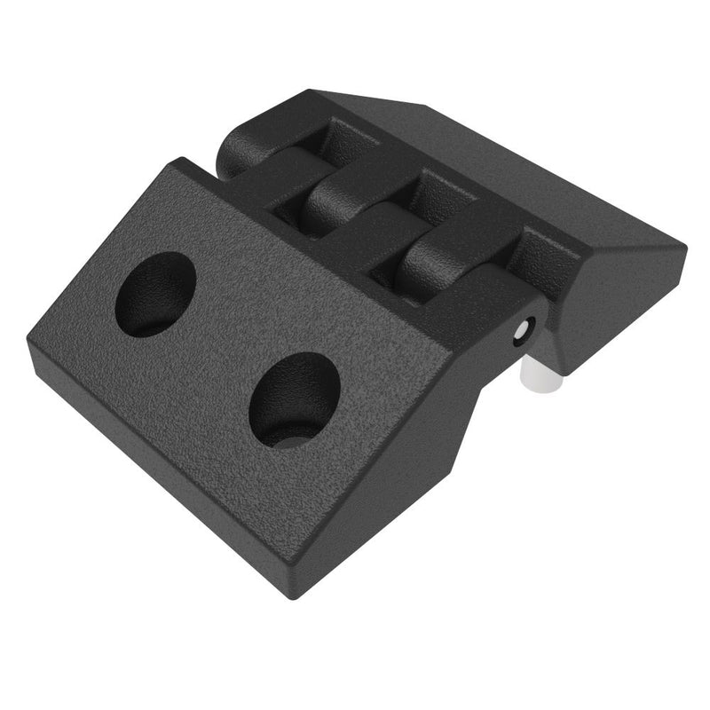 SOUTHCO Butt Hinge, 30 mm size, with Mounting Counter bore Holes and Stud Mount, Polyamide, Black [EH-DHIF-4530-HS]