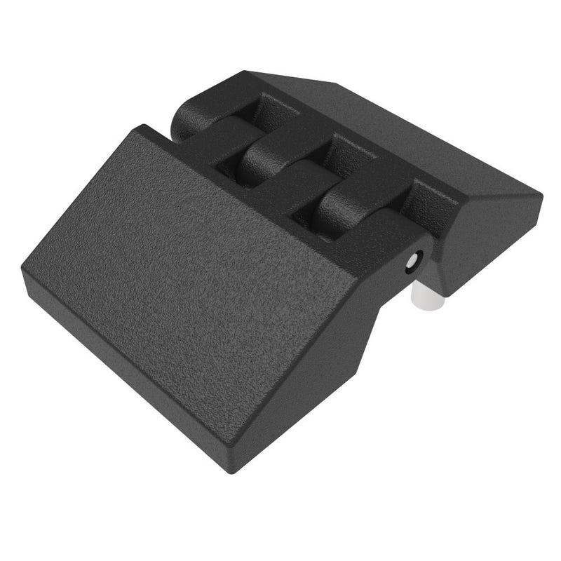 SOUTHCO Butt Hinge, 30 mm size, with Threaded and Stud Mount, Polyamide, Black [EH-DHIF-4530-SI]