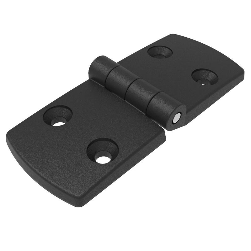 SOUTHCO Surface Mount Hinge, 115 mm size, with Mounting CSK Holes,Polyamide, Black [EH-DHIF-48115]