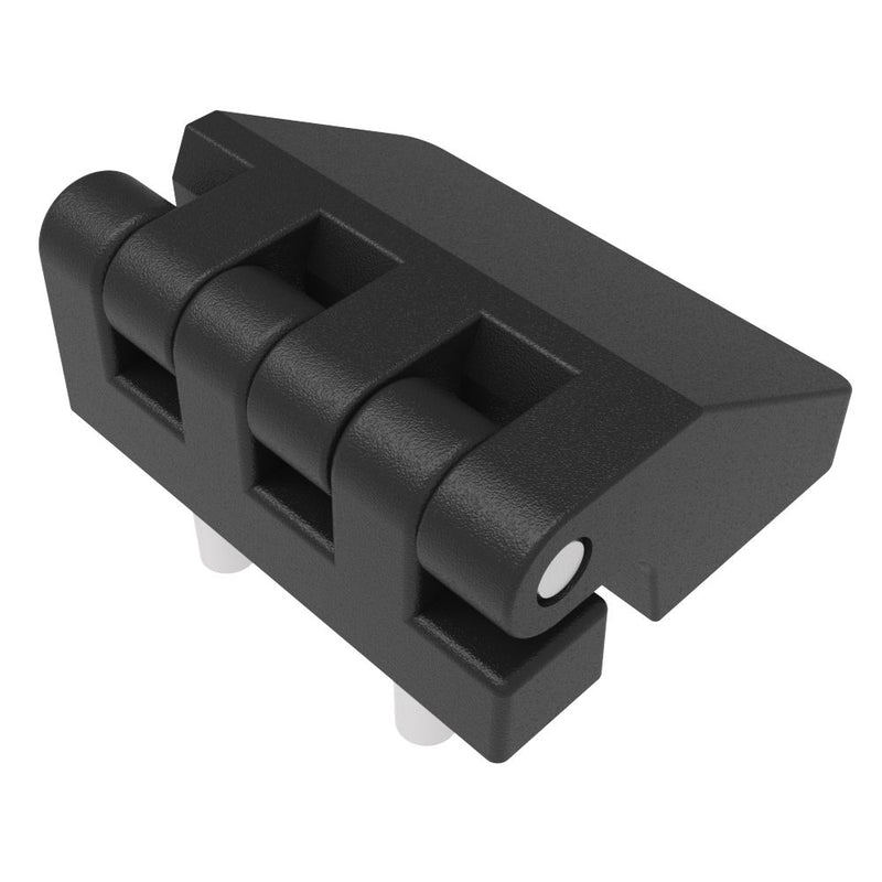 SOUTHCO Butt Hinge, 48 mm size, with Stud Mount, Polyamide, Black [EH-DHIF-5048-SS]