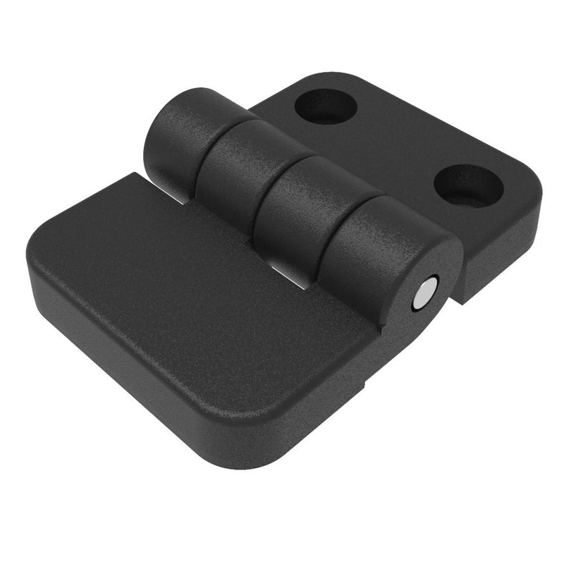 SOUTHCO Surface Mount Hinge, 70 mm size, with Internal Threads & Counter Bore Holes,Polyamide, Black [EH-DHIF-5070-R-HI]