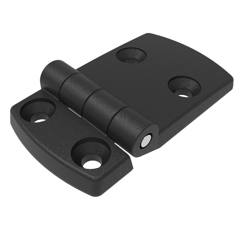 SOUTHCO Surface Mount Hinge, 83.5mm size, with Mounting Holes,Polyamide, Black [EH-DHIF-51115]