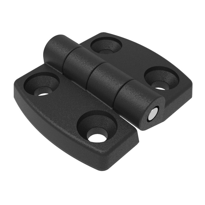 SOUTHCO Surface Mount Hinge, 55.5mm size, with Mounting CSK Holes,Polyamide, Black [EH-DHIF-5158]