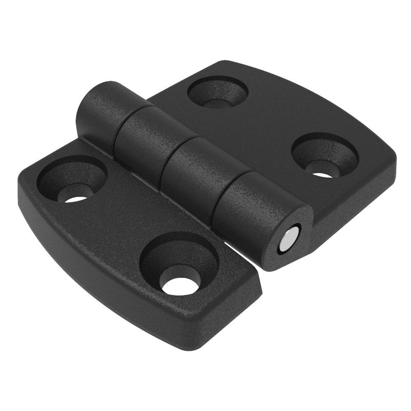 SOUTHCO Surface Mount Hinge, 64.5mm size, with Mounting CSK Holes,Polyamide, Black [EH-DHIF-5176]