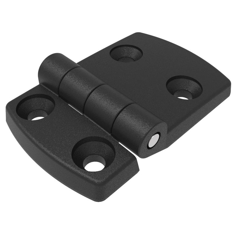 SOUTHCO Surface Mount Hinge, 74.5mm size, with Mounting CSK Holes,Polyamide, Black [EH-DHIF-5196]